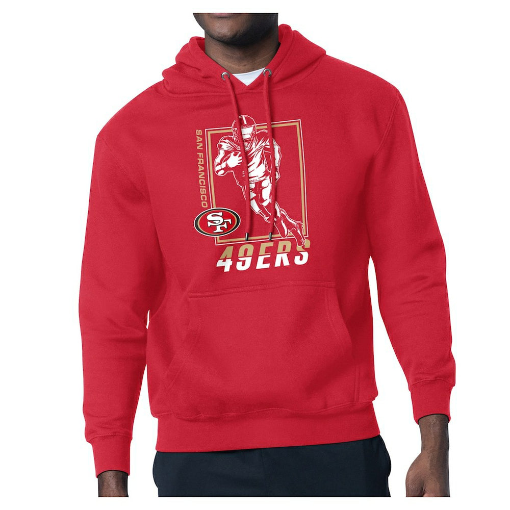 San Francisco 49ers Starter Player Grid Pullover Hoodie Red | NFL