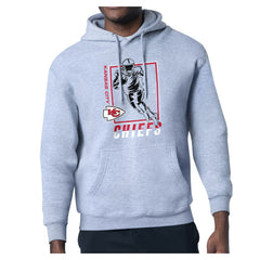 Kansas City Chiefs Starter Player Grid Pullover Hoodie Heather Gray | NFL