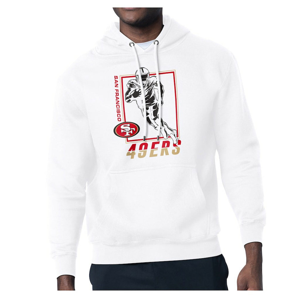 San Francisco 49ers Starter Player Grid Pullover Hoodie White | NFL