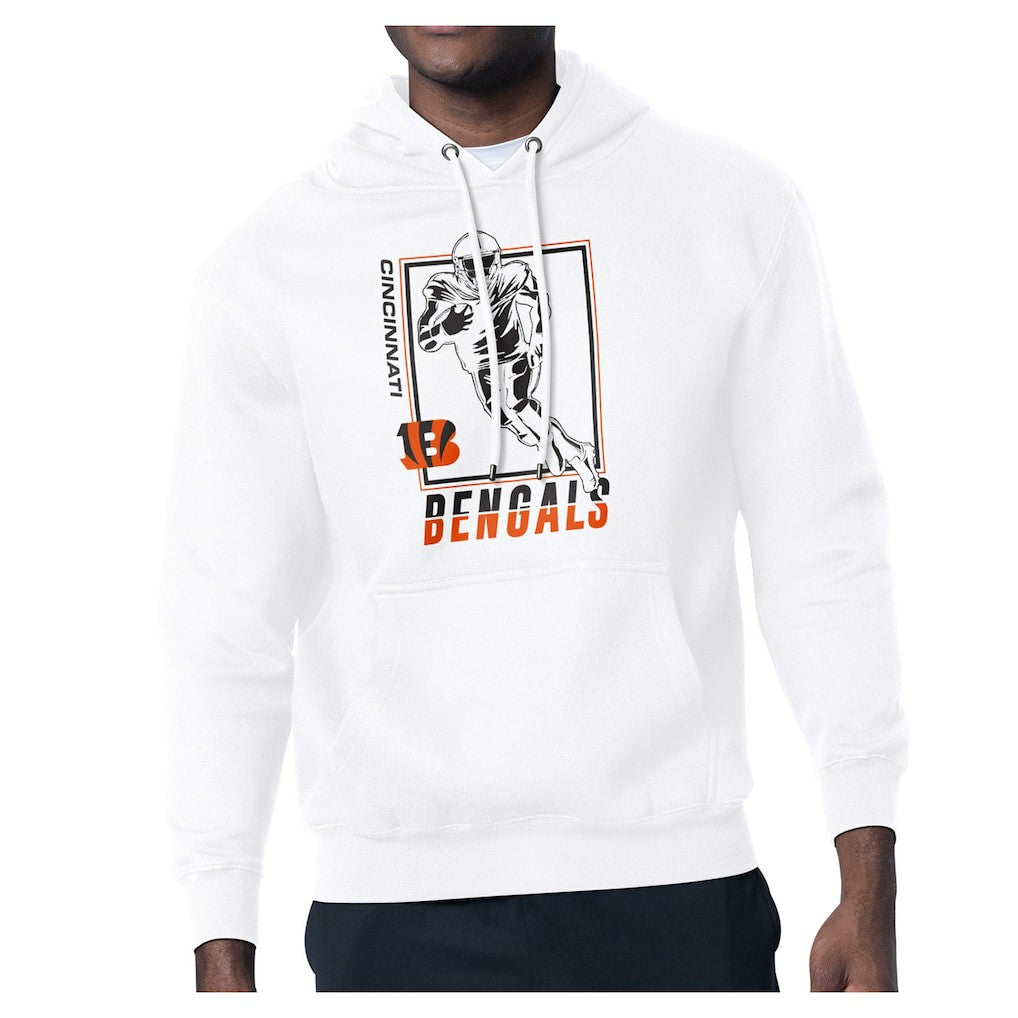 Cincinnati Bengals Starter Player Grid Pullover Hoodie White | NFL
