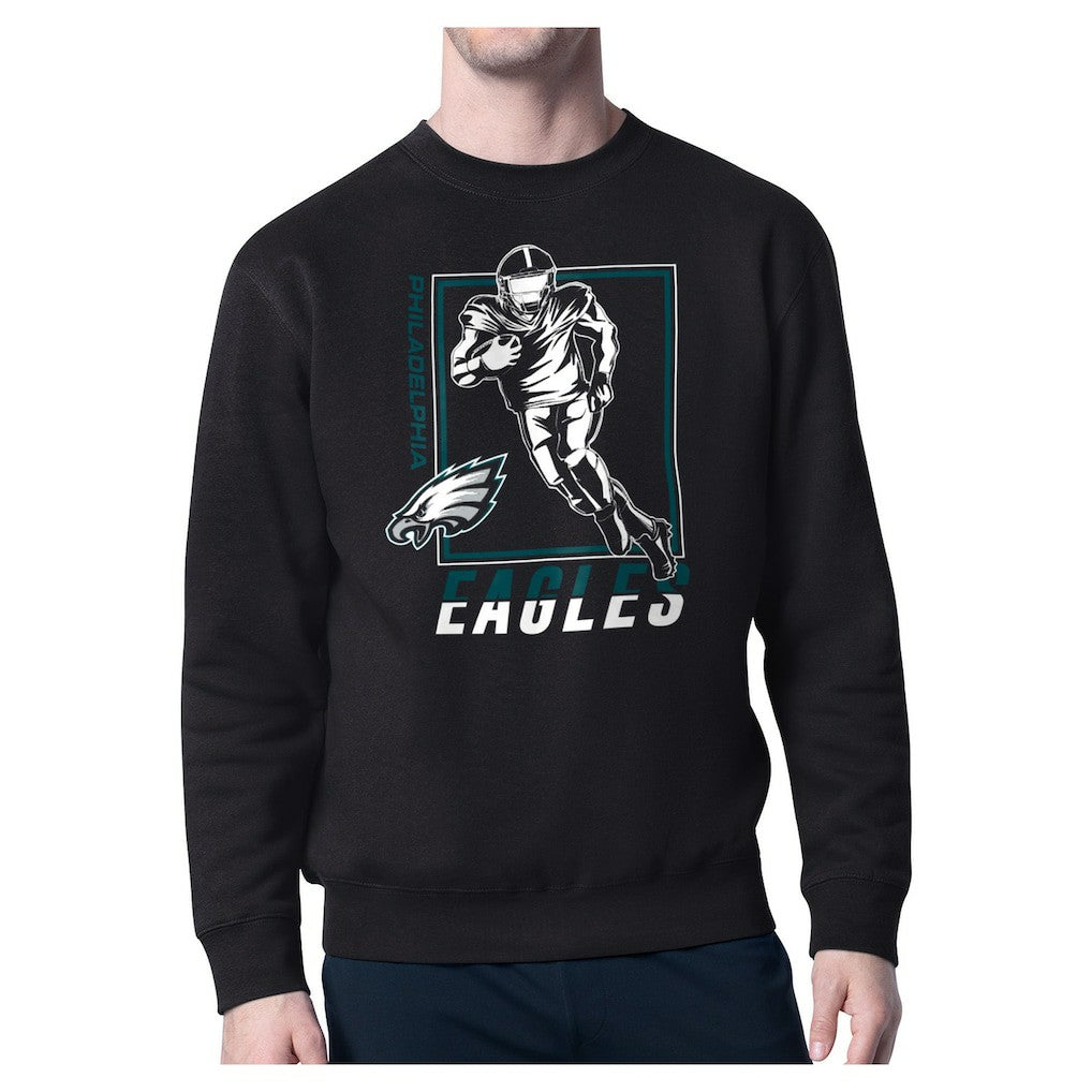 Philadelphia Eagles Starter Player Grid Pullover Sweatshirt Black | NFL