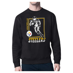 Pittsburgh Steelers Starter Player Grid Pullover Sweatshirt Black | NFL
