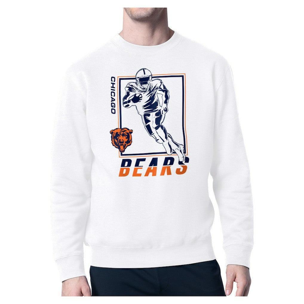 Chicago Bears Starter Player Grid Pullover Sweatshirt White | NFL