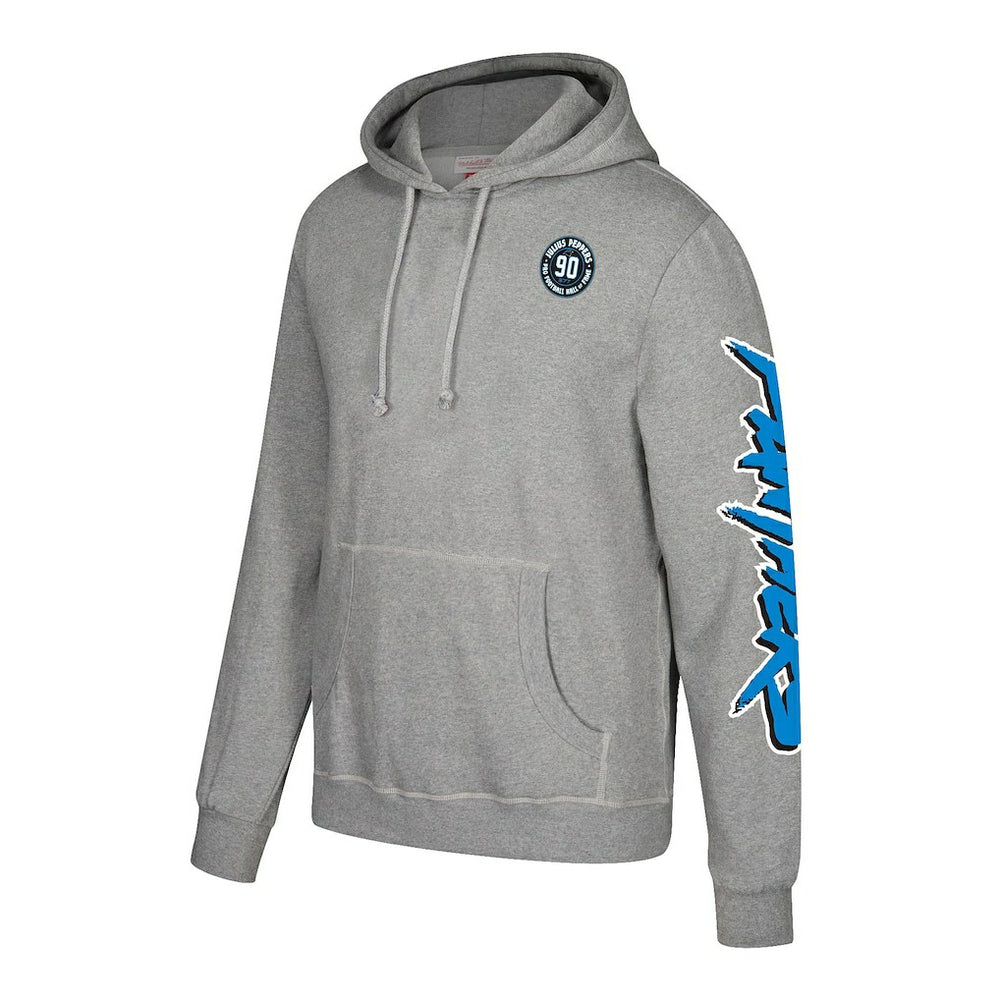 Julius Peppers Carolina Panthers Name & Number Pullover Hoodie – Heather Gray | Mitchell & Ness