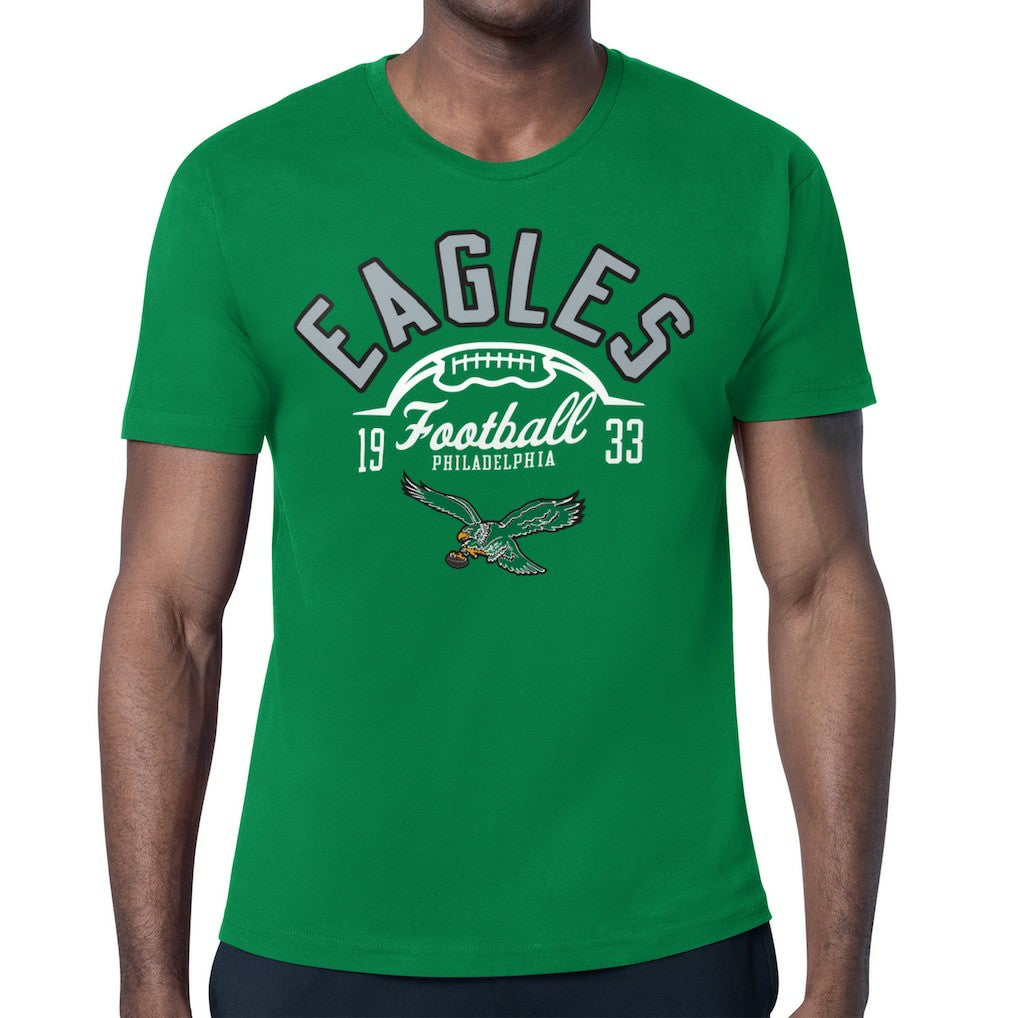 Philadelphia Eagles Starter Half Ball Retro Logo T-Shirt Kelly Green | NFL
