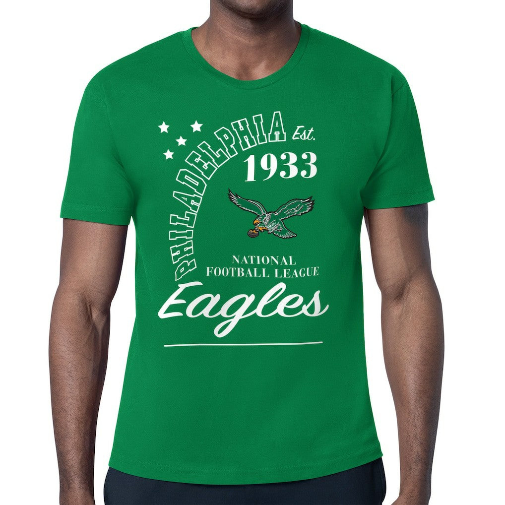 Philadelphia Eagles Starter Arch City Retro Logo T-Shirt Kelly Green | NFL
