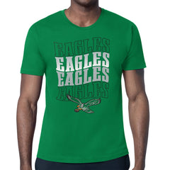 Philadelphia Eagles Starter Stacked Retro Logo T-Shirt Kelly Green | NFL