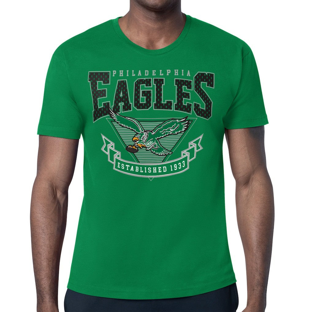 Philadelphia Eagles Starter ‘80s Inspired Retro Logo T-Shirt Kelly Green | NFL