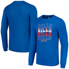 Buffalo Bills Starter Team Name Graphic Long Sleeve T-Shirt Royal | NFL