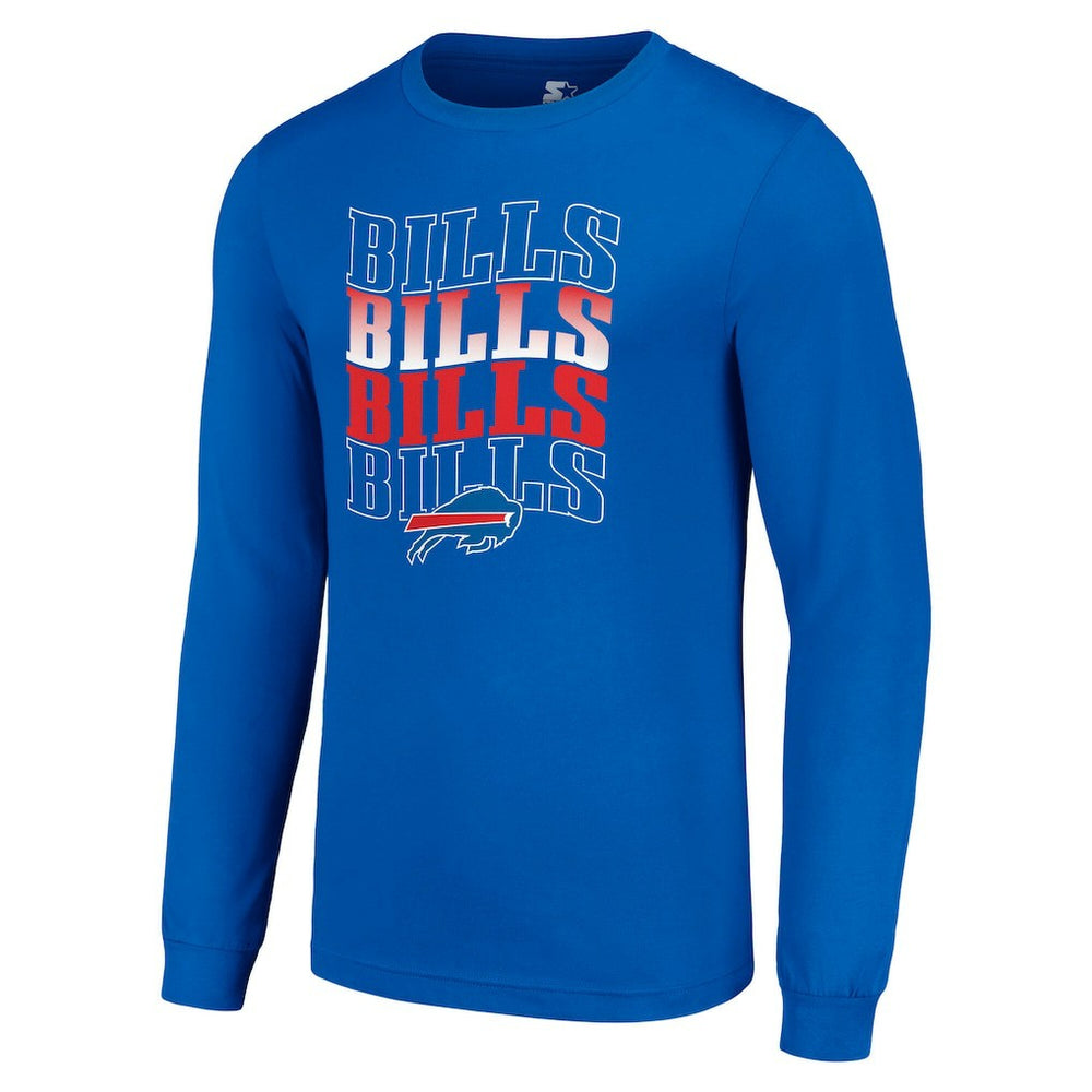 Buffalo Bills Starter Team Name Graphic Long Sleeve T-Shirt Royal | NFL
