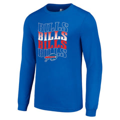 Buffalo Bills Starter Team Name Graphic Long Sleeve T-Shirt Royal | NFL