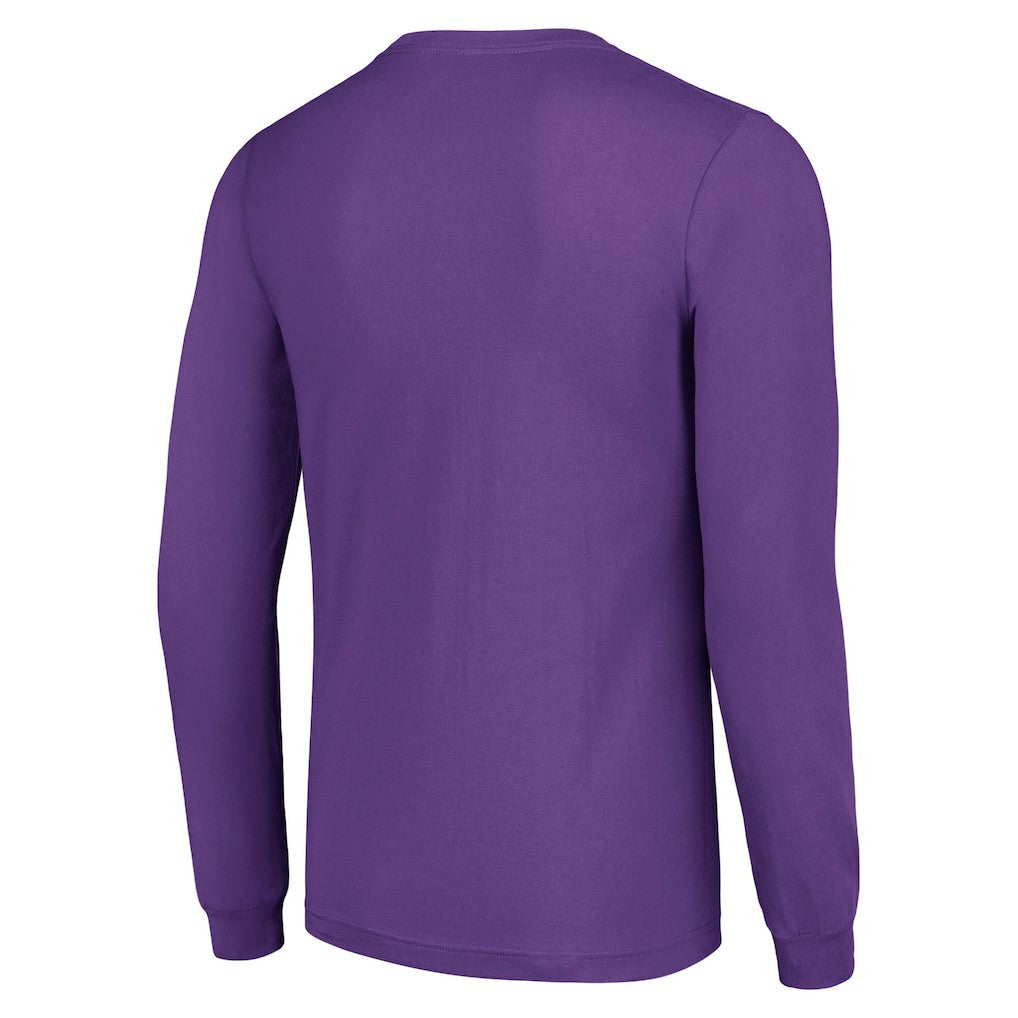 Minnesota Vikings Starter Team Name Graphic Long Sleeve T-Shirt Purple | NFL