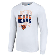 Chicago Bears Starter Team Name Graphic Long Sleeve T-Shirt White | NFL