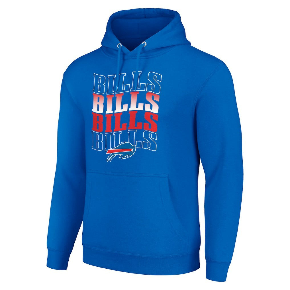 Buffalo Bills Starter Four Team Name Logo Fleece Pullover Hoodie Royal | NFL