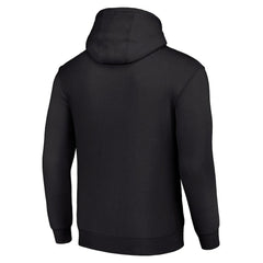 Philadelphia Eagles Starter Four Team Name Logo Fleece Pullover Hoodie Black | NFL