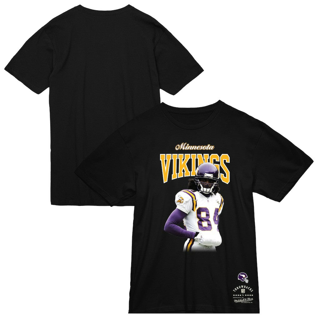 Randy Moss Minnesota Vikings Sideline Retired Player T-Shirt Black | Mitchell & Ness