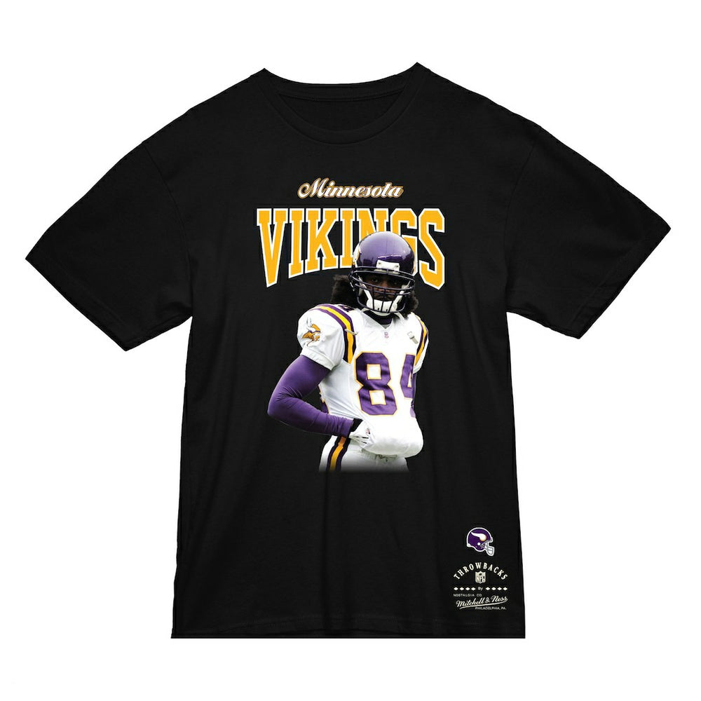 Randy Moss Minnesota Vikings Sideline Retired Player T-Shirt Black | Mitchell & Ness