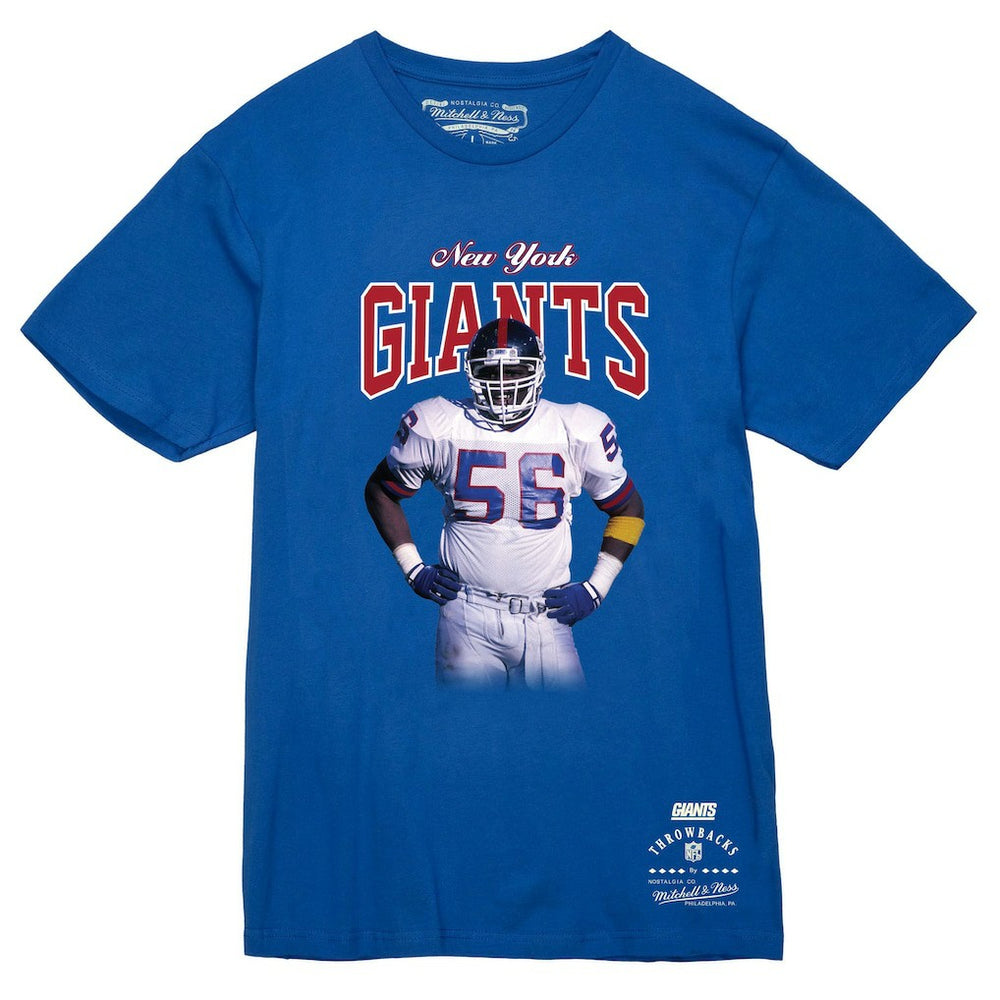 Lawrence Taylor New York Giants Sideline Retired Player T-Shirt Royal | Mitchell & Ness