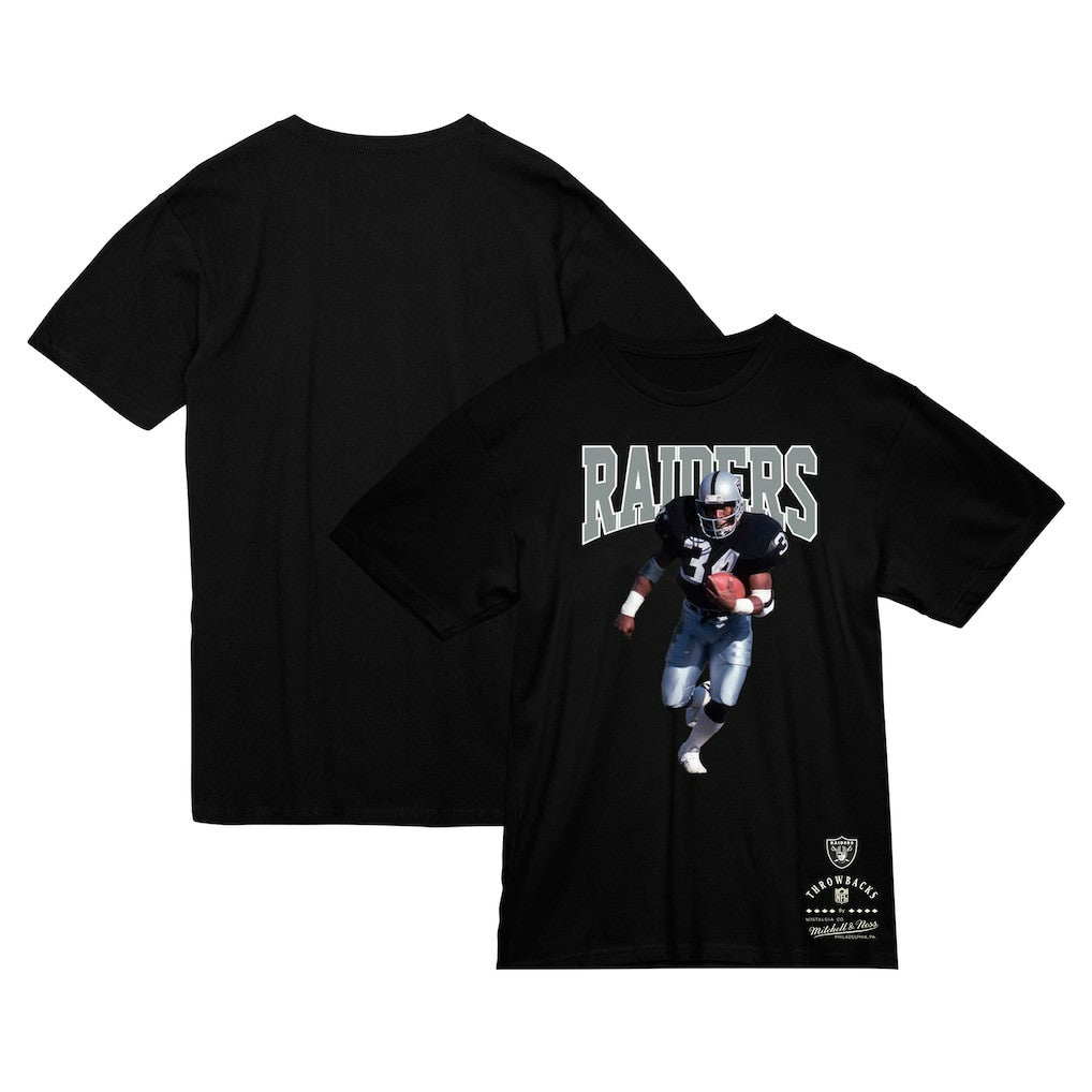 Bo Jackson Las Vegas Raiders Sideline Retired Player T-Shirt Black | Mitchell & Ness
