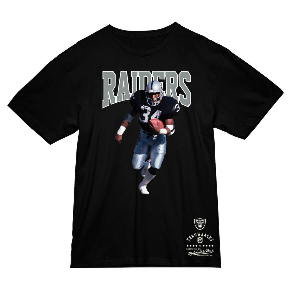 Bo Jackson Las Vegas Raiders Sideline Retired Player T-Shirt Black | Mitchell & Ness