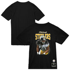 Troy Polamalu Pittsburgh Steelers Sideline Retired Player T-Shirt Black | Mitchell & Ness