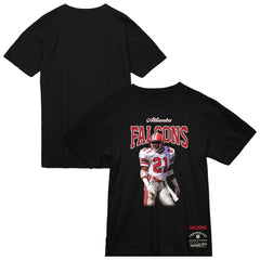 Deion Sanders Atlanta Falcons Sideline Retired Player T-Shirt Black | Mitchell & Ness