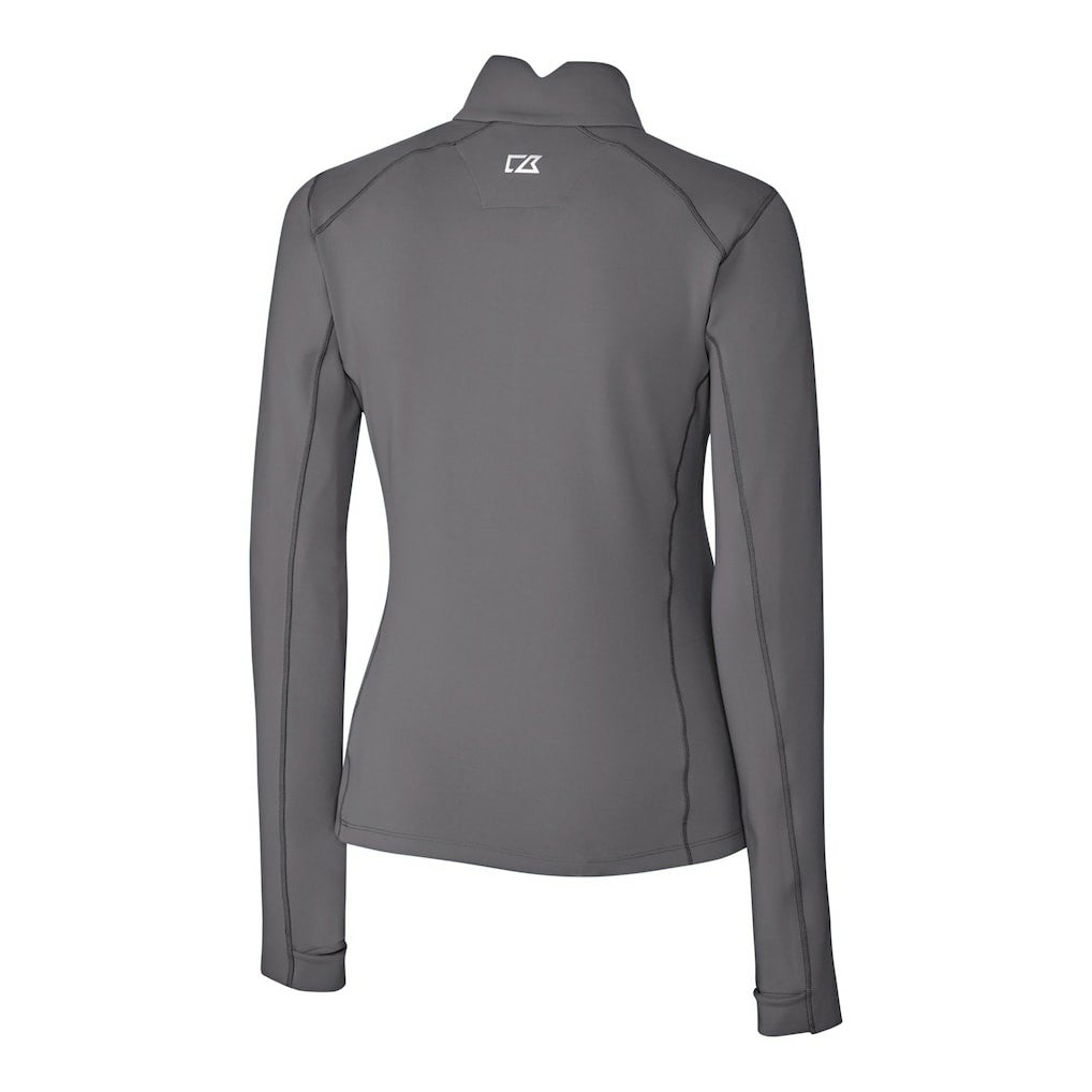 Buffalo Bills Cutter & Buck Women's Traverse Stretch Quarter-Zip Pullover Top Gray | NFL