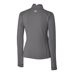 Buffalo Bills Cutter & Buck Women's Traverse Stretch Quarter-Zip Pullover Top Gray | NFL