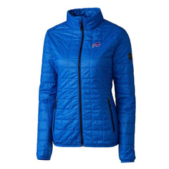 Buffalo Bills Cutter & Buck Women's Rainier PrimaLoft Eco Insulated Full-Zip Puffer Jacket Royal | NFL