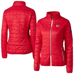 Kansas City Chiefs Cutter & Buck Women's Rainier PrimaLoft Eco Insulated Full-Zip Puffer Jacket Red | NFL