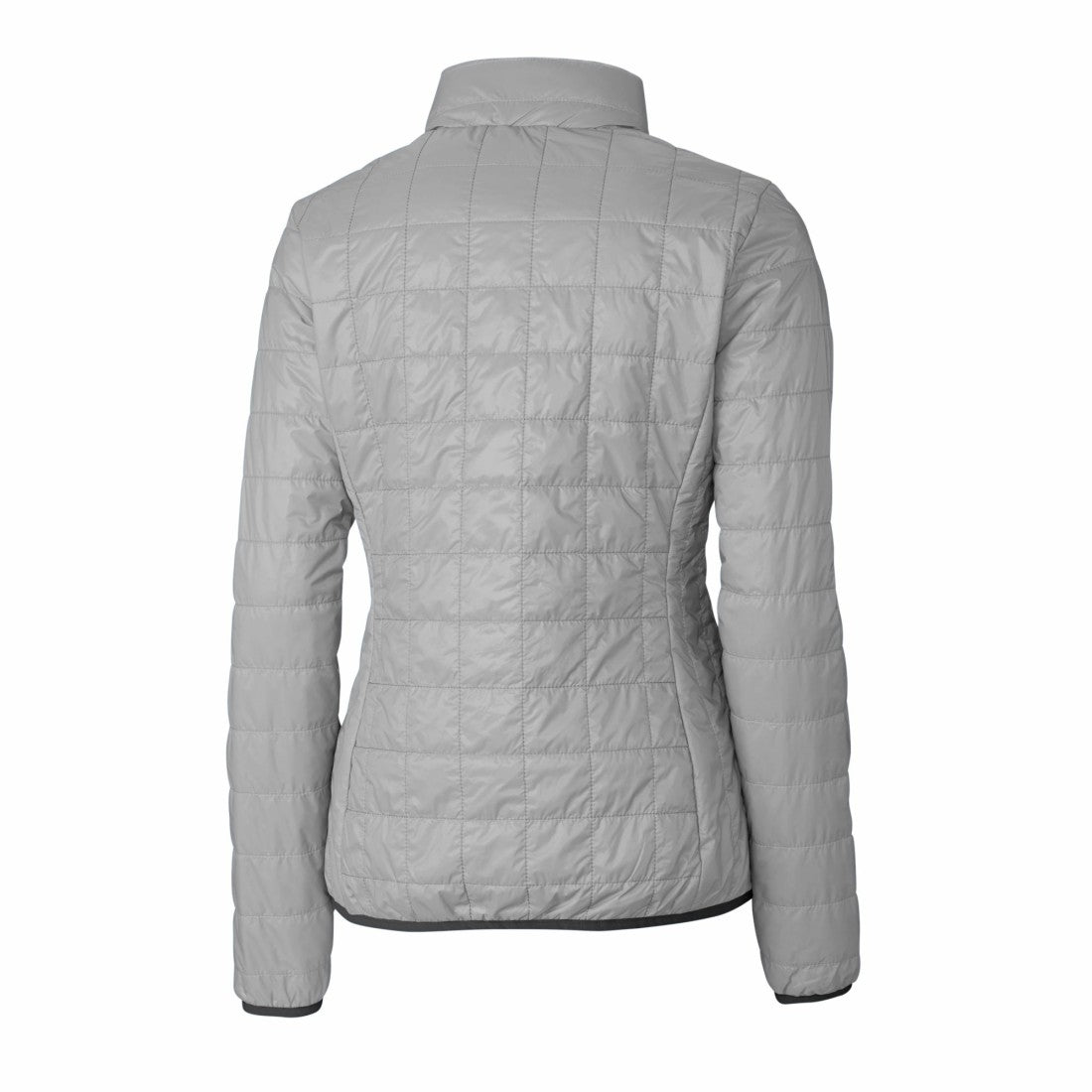 Detroit Lions Cutter & Buck Women's Rainier PrimaLoft Eco Insulated Full-Zip Puffer Jacket Gray | NFL
