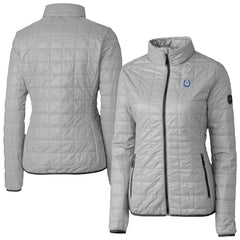 Indianapolis Colts Cutter & Buck Women's Rainier PrimaLoft Eco Insulated Full-Zip Puffer Jacket Gray | NFL