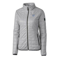 Indianapolis Colts Cutter & Buck Women's Rainier PrimaLoft Eco Insulated Full-Zip Puffer Jacket Gray | NFL