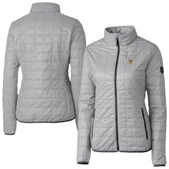 Minnesota Vikings Cutter & Buck Women's Rainier PrimaLoft Eco Insulated Full-Zip Puffer Jacket Gray | NFL