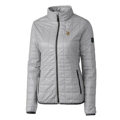 Minnesota Vikings Cutter & Buck Women's Rainier PrimaLoft Eco Insulated Full-Zip Puffer Jacket Gray | NFL