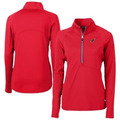 Arizona Cardinals Cutter & Buck Women's Adapt Eco Knit Stretch Recycled Half-Zip Pullover Top Cardinal | NFL