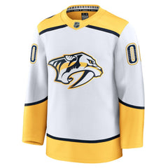 Nashville Predators Fanatics Away Premium Custom Jersey - White - NHL