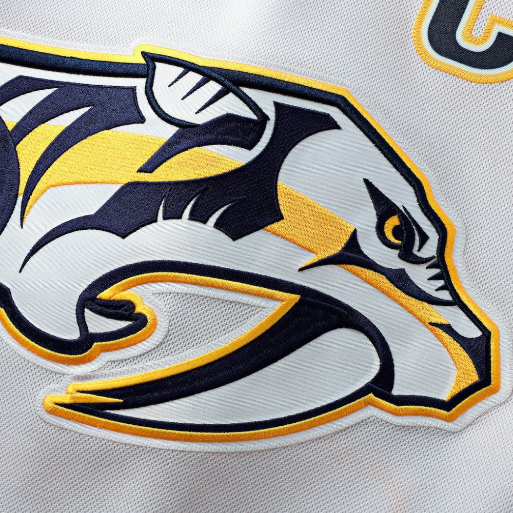 Nashville Predators Fanatics Away Premium Custom Jersey - White - NHL