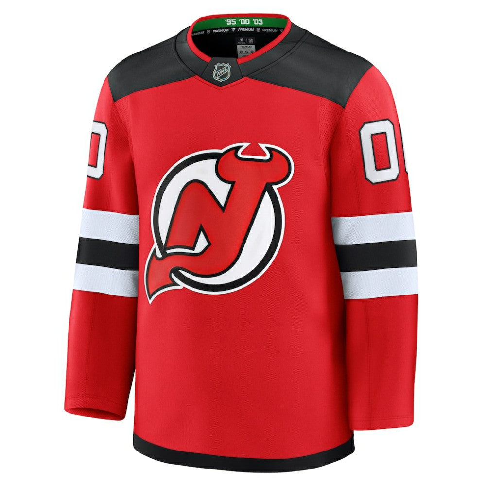 New Jersey Devils Fanatics Home Premium Custom Jersey - Red - NHL