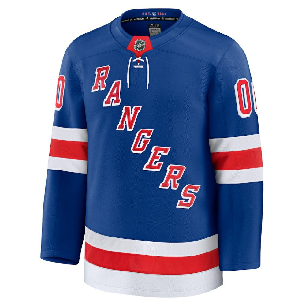 New York Rangers Fanatics Home Premium Custom Jersey - Royal - NHL