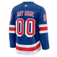 New York Rangers Fanatics Home Premium Custom Jersey - Royal - NHL