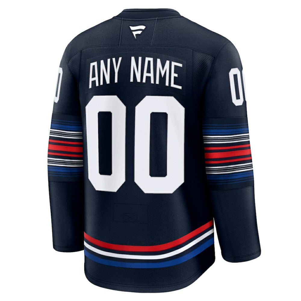New York Rangers Fanatics Alternate Premium Custom Jersey - Navy - NHL
