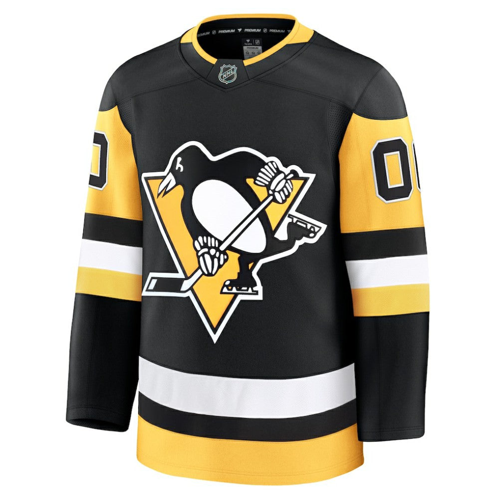 Pittsburgh Penguins Fanatics Home Premium Custom Jersey - Black - NHL