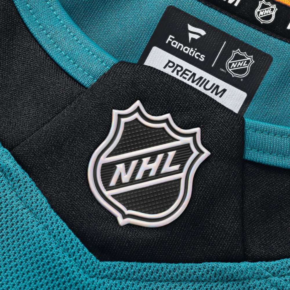 San Jose Sharks Fanatics Home Premium Custom Jersey - Teal - NHL