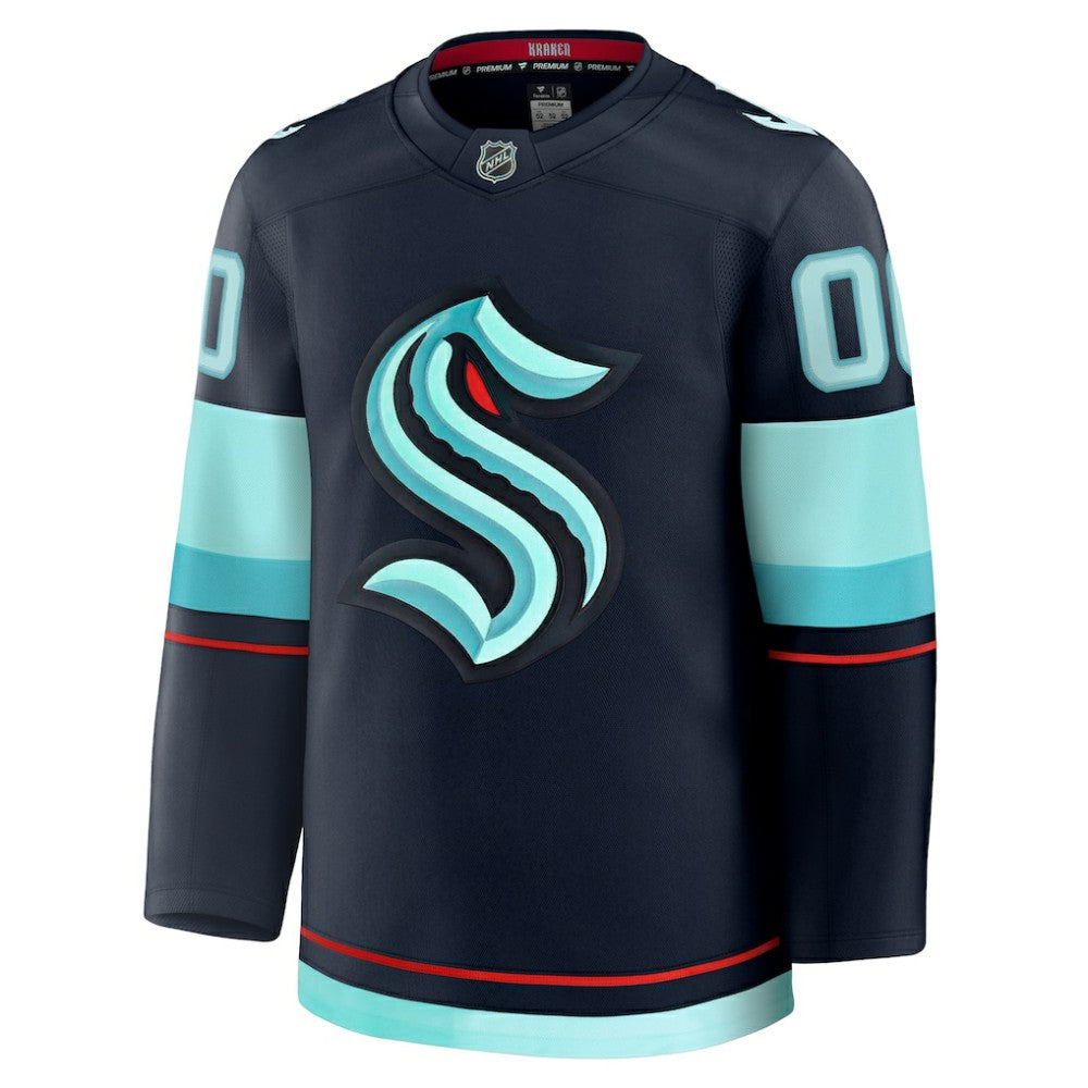 Seattle Kraken Fanatics Home Premium Custom Jersey - Deep Sea Blue - NHL