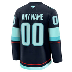 Seattle Kraken Fanatics Home Premium Custom Jersey - Deep Sea Blue - NHL