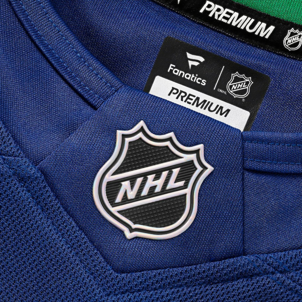 Vancouver Canucks Fanatics Home Premium Custom Jersey - Blue - NHL