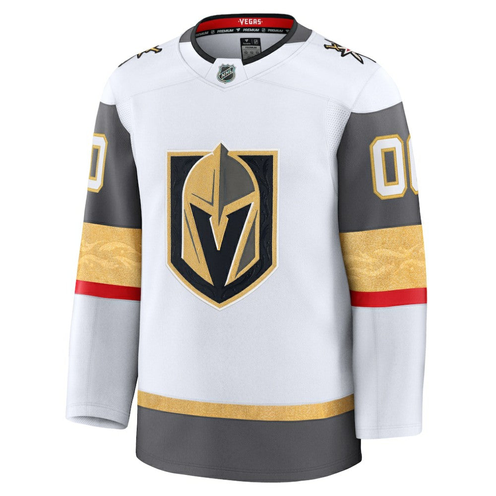 Vegas Golden Knights Fanatics Away Premium Custom Jersey - White - NHL