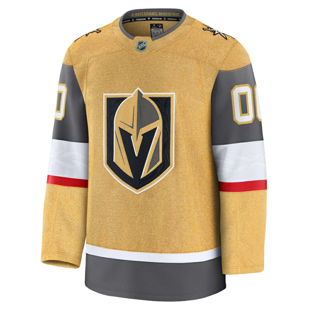 Vegas Golden Knights Fanatics Home Premium Custom Jersey - Gold - NHL