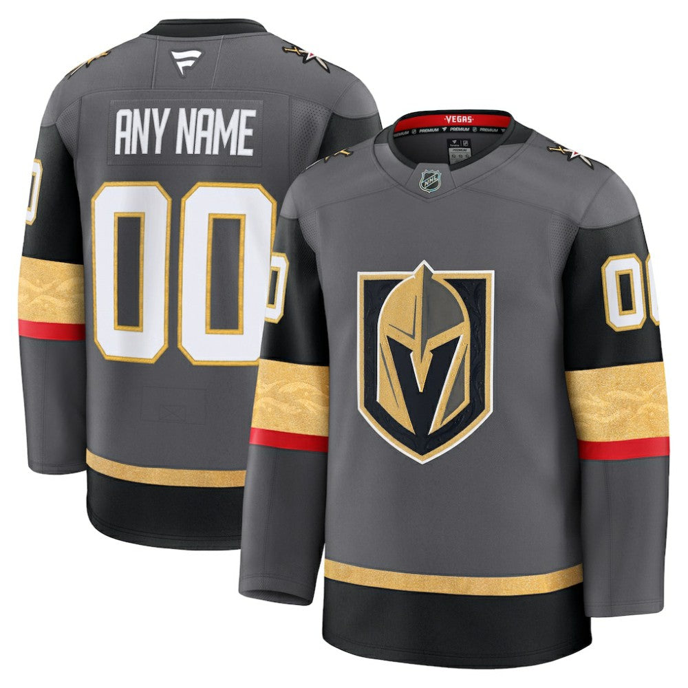 Vegas Golden Knights Fanatics Alternate Premium Custom Jersey - Gray - NHL